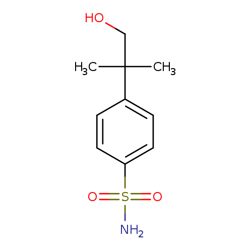 OCC(c1ccc(cc1)S(=O)(=O)N)(C)C