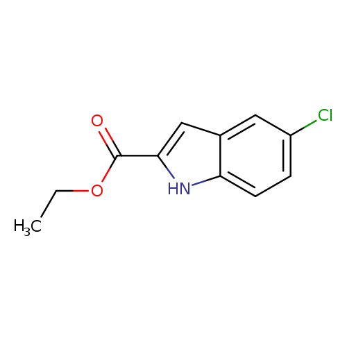 CCOC(=O)c1cc2c([nH]1)ccc(c2)Cl