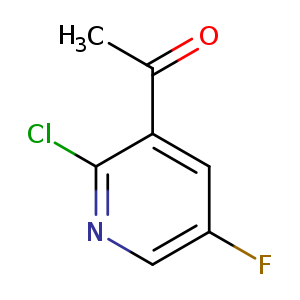 Fc1cnc(c(c1)C(=O)C)Cl