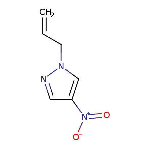 [O-][N+](=O)c1cn(nc1)CC=C