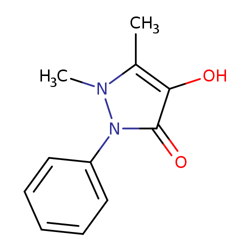 Oc1c(C)n(n(c1=O)c1ccccc1)C