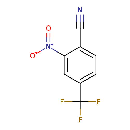 N#Cc1ccc(cc1[N+](=O)[O-])C(F)(F)F