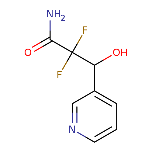 NC(=O)C(C(c1cccnc1)O)(F)F