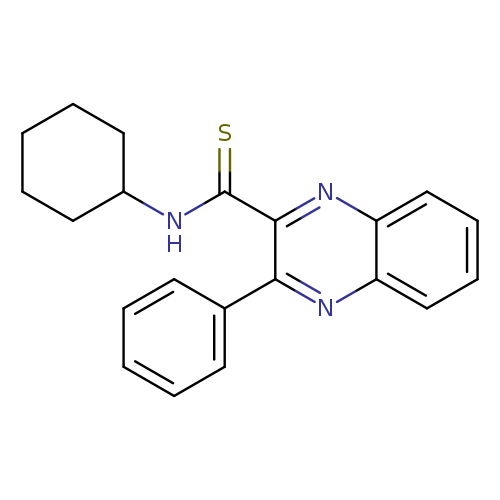 S=C(c1nc2ccccc2nc1c1ccccc1)NC1CCCCC1