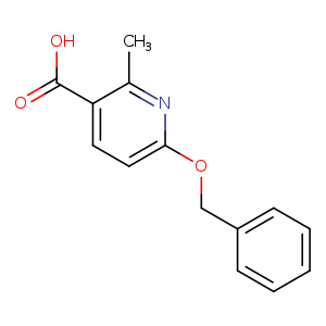 OC(=O)c1ccc(nc1C)OCc1ccccc1