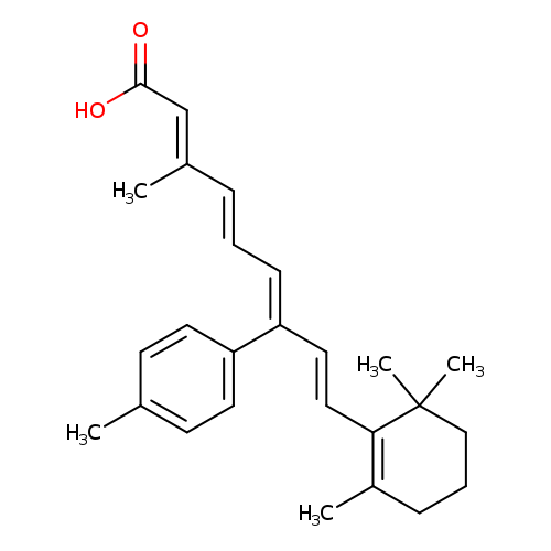 OC(=O)/C=C(/C=C/C=C(c1ccc(cc1)C)/C=C/C1=C(C)CCCC1(C)C)C