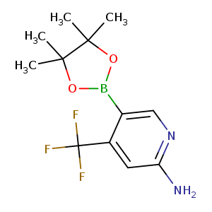 FC(c1cc(N)ncc1B1OC(C(O1)(C)C)(C)C)(F)F