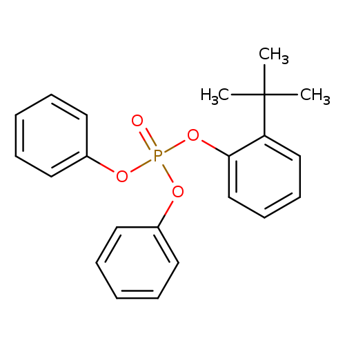 O=P(Oc1ccccc1C(C)(C)C)(Oc1ccccc1)Oc1ccccc1
