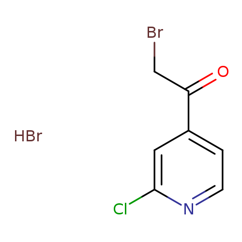 BrCC(=O)c1ccnc(c1)Cl.Br