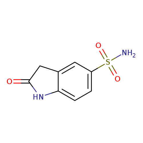 O=C1Nc2c(C1)cc(cc2)S(=O)(=O)N