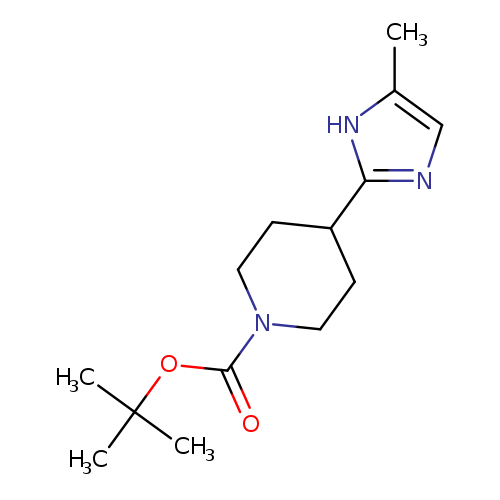 O=C(N1CCC(CC1)c1ncc([nH]1)C)OC(C)(C)C