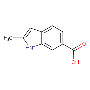 OC(=O)c1ccc2c(c1)[nH]c(c2)C