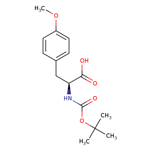 COc1ccc(cc1)C[C@@H](C(=O)O)NC(=O)OC(C)(C)C	C15H21NO5