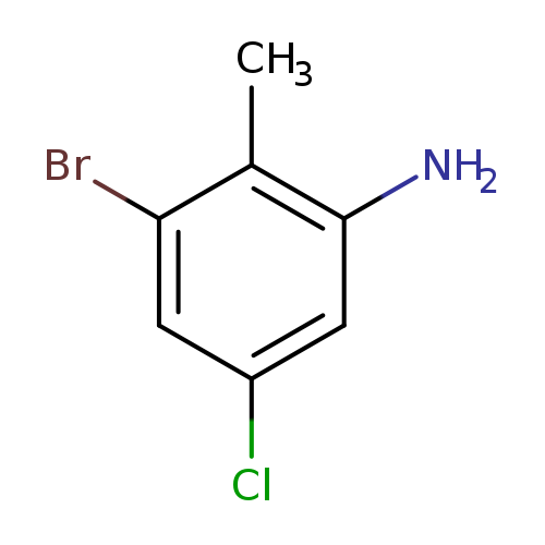 Clc1cc(N)c(c(c1)Br)C