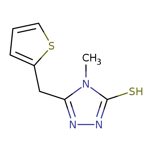Cn1c(nnc1S)Cc1cccs1