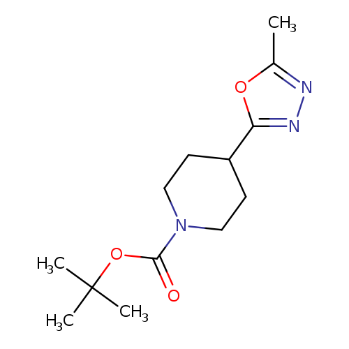 O=C(N1CCC(CC1)c1nnc(o1)C)OC(C)(C)C