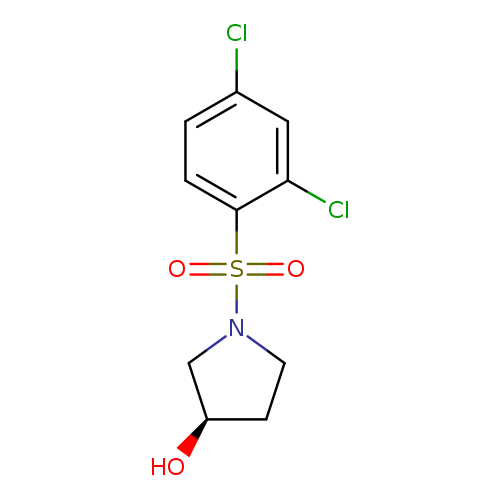 O[C@@H]1CCN(C1)S(=O)(=O)c1ccc(cc1Cl)Cl