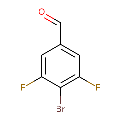 O=Cc1cc(F)c(c(c1)F)Br