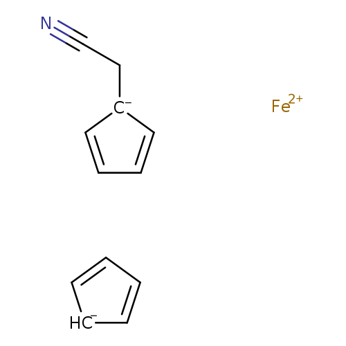 [CH-]1C=CC=C1.N#CC[C-]1C=CC=C1.[Fe+2]