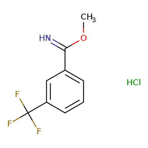 COC(=N)c1cccc(c1)C(F)(F)F.Cl