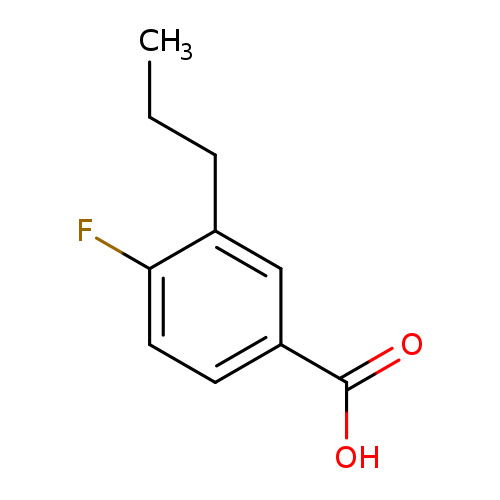 CCCc1cc(ccc1F)C(=O)O