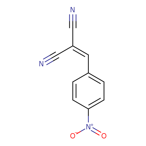 N#CC(=Cc1ccc(cc1)[N+](=O)[O-])C#N