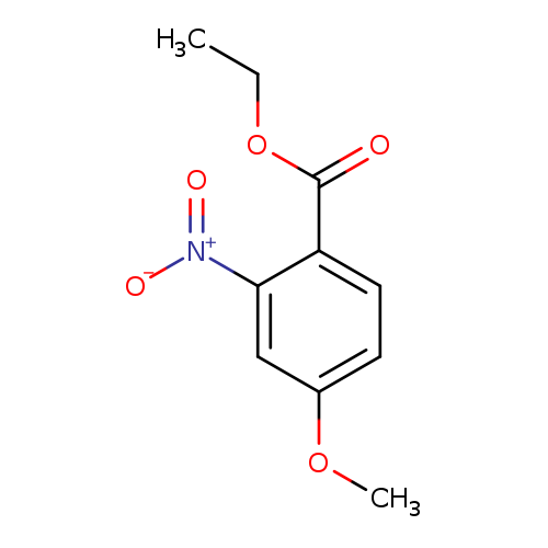 CCOC(=O)c1ccc(cc1[N+](=O)[O-])OC