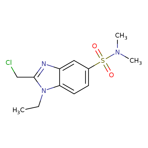 ClCc1nc2c(n1CC)ccc(c2)S(=O)(=O)N(C)C