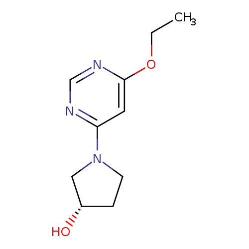 CCOc1ncnc(c1)N1CC[C@@H](C1)O