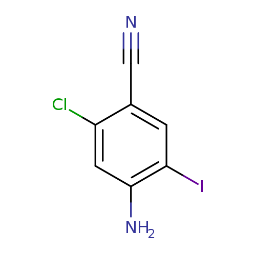 N#Cc1cc(I)c(cc1Cl)N