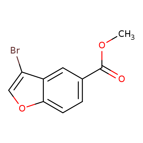 COC(=O)c1ccc2c(c1)c(Br)co2