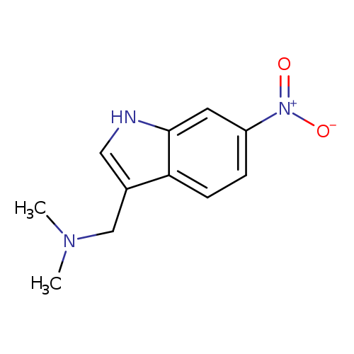 CN(Cc1c[nH]c2c1ccc(c2)[N+](=O)[O-])C