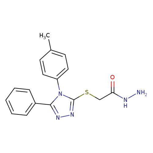 NNC(=O)CSc1nnc(n1c1ccc(cc1)C)c1ccccc1