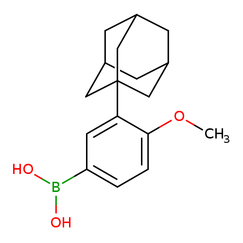 COc1ccc(cc1C12CC3CC(C2)CC(C1)C3)B(O)O