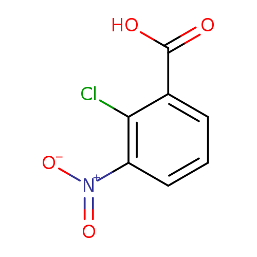 OC(=O)c1cccc(c1Cl)[N+](=O)[O-]