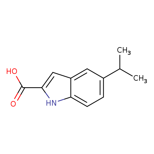 CC(c1ccc2c(c1)cc([nH]2)C(=O)O)C