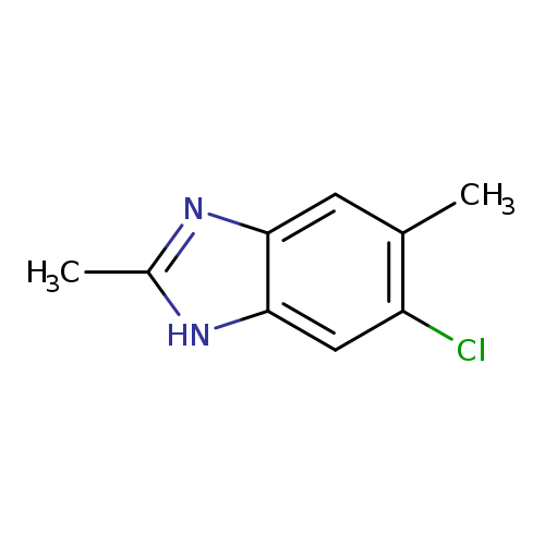 Cc1[nH]c2c(n1)cc(c(c2)Cl)C