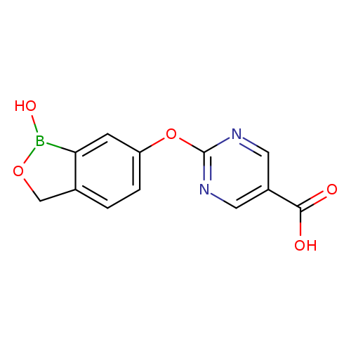 OC(=O)c1cnc(nc1)Oc1ccc2c(c1)B(O)OC2