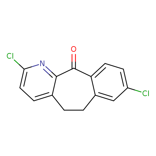 Clc1ccc2c(c1)CCc1c(C2=O)nc(cc1)Cl