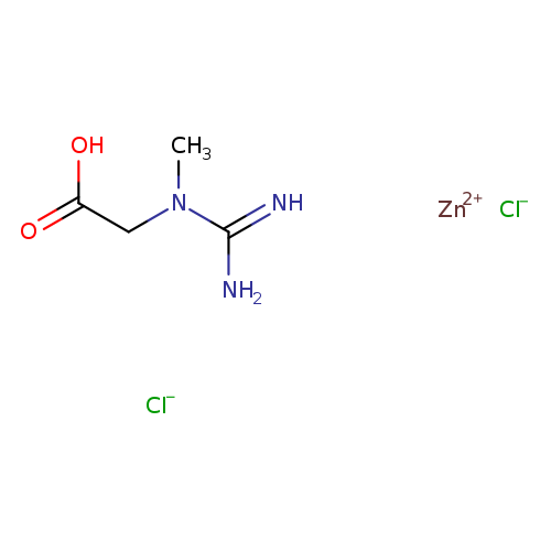 OC(=O)CN(C(=N)N)C.[Cl-].[Cl-].[Zn+2]