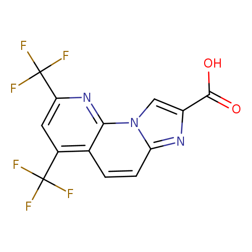 OC(=O)c1cn2c(n1)ccc1c2nc(cc1C(F)(F)F)C(F)(F)F
