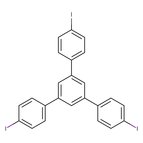 Ic1ccc(cc1)c1cc(cc(c1)c1ccc(cc1)I)c1ccc(cc1)I