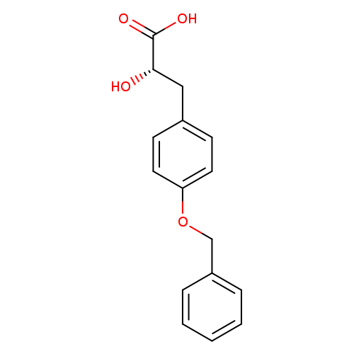 O[C@H](C(=O)O)Cc1ccc(cc1)OCc1ccccc1