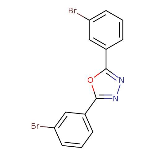 Brc1cccc(c1)c1nnc(o1)c1cccc(c1)Br