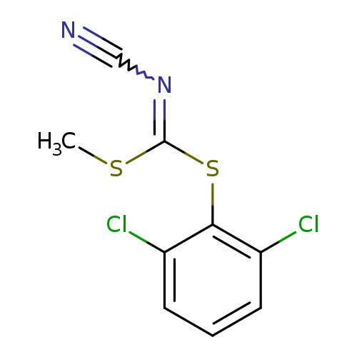 CSC(=NC#N)Sc1c(Cl)cccc1Cl