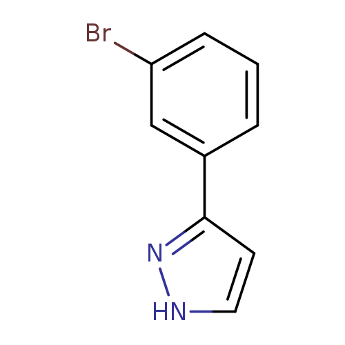 Brc1cccc(c1)c1n[nH]cc1