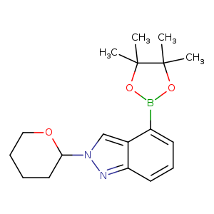 CC1(C)OB(OC1(C)C)c1cccc2c1cn(n2)C1CCCCO1