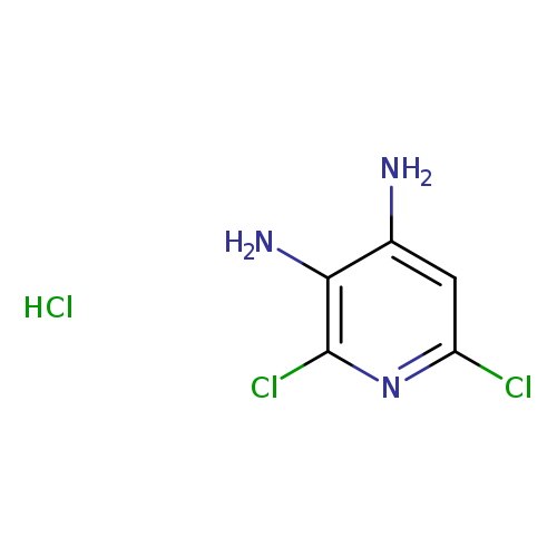 Clc1cc(N)c(c(n1)Cl)N.Cl