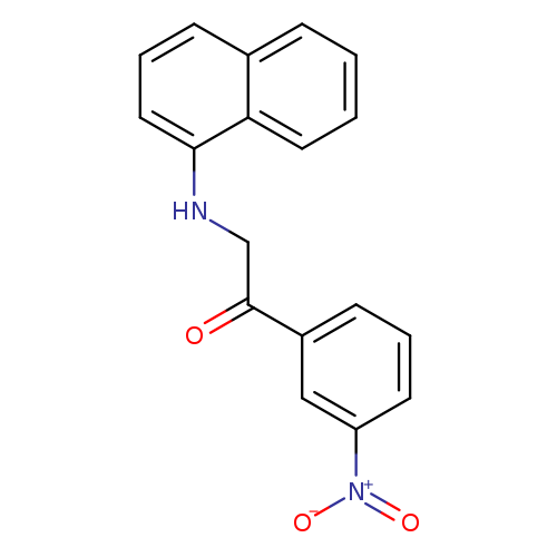 O=[N+](C1=CC(C(CNC2=C3C=CC=CC3=CC=C2)=O)=CC=C1)[O-]