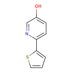 Oc1ccc(nc1)c1cccs1